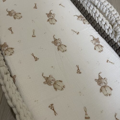 Coprimaterasso orsetti circo beige