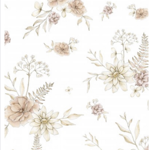 Mussola in cotone o bamboo FIORI PASTELLI