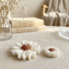 2 Candele decorative a forma di margherita